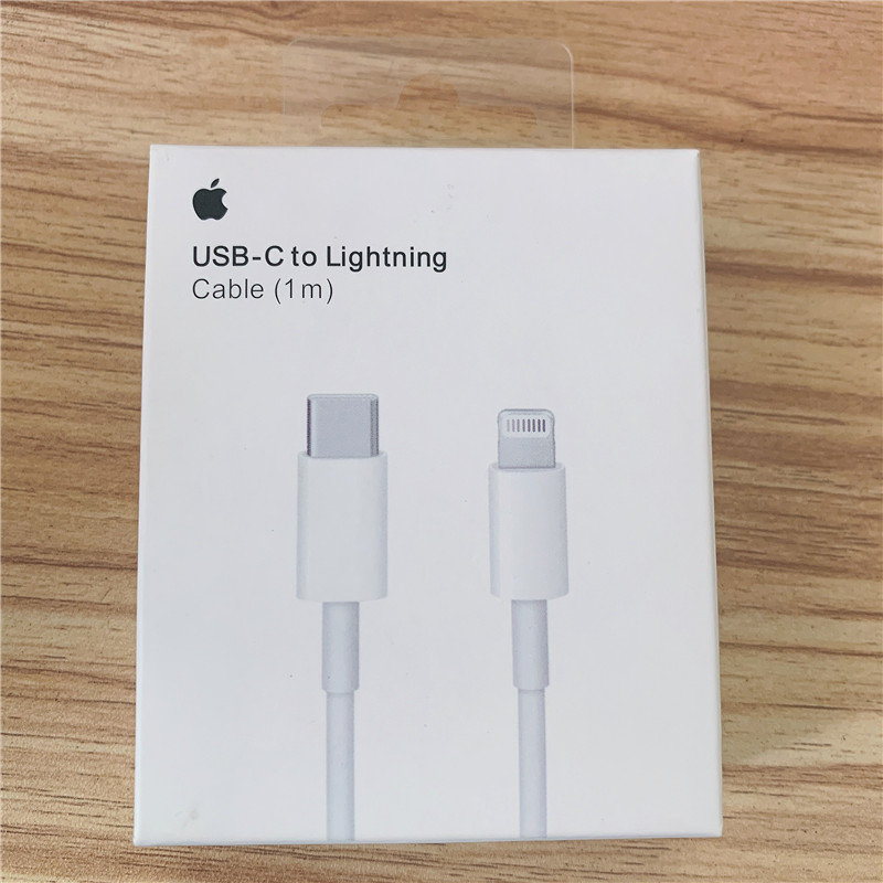 

20W PD type-c fast charging usb c cable to lightning 1m/2m for iPhone 13 12 11 pro max Xs Macbook with original retail box, White