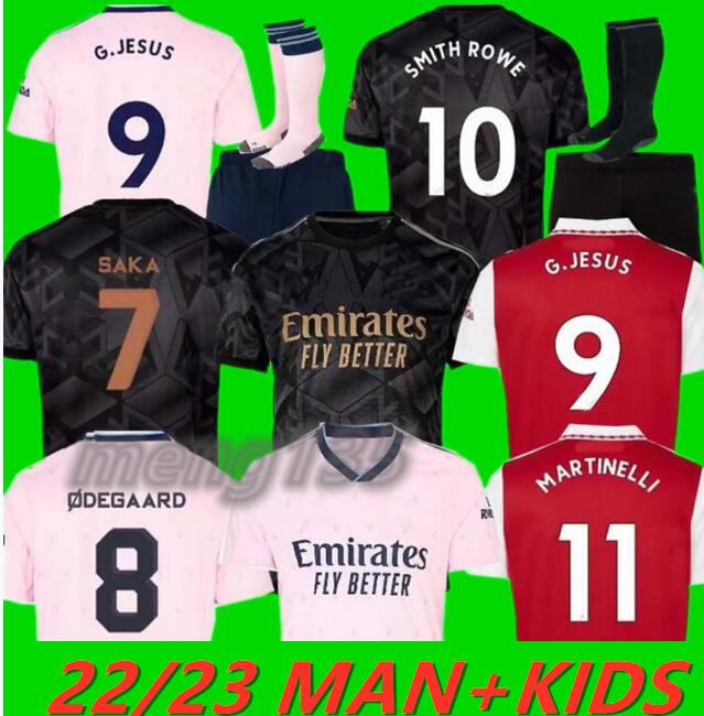 

22 23 SMITH ROWE SAKA soccer jerseys Fans Player MARTINELLI TIERNEY 2022 2023 football shirt Men Kids kit sets ODEGAARD Nketiah G.JESUS FABIO SALIBA ZINCHENKO SALIBA