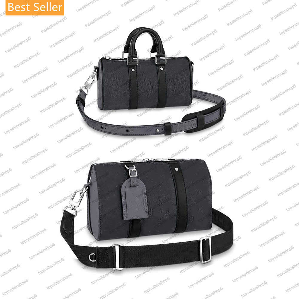 

M45936 M45947 CITY XS Designer women bag black canvas letter flower print cowhide Purse clutch crossbody handbag shoulderbag, 1 m45947 xs black letter flower print