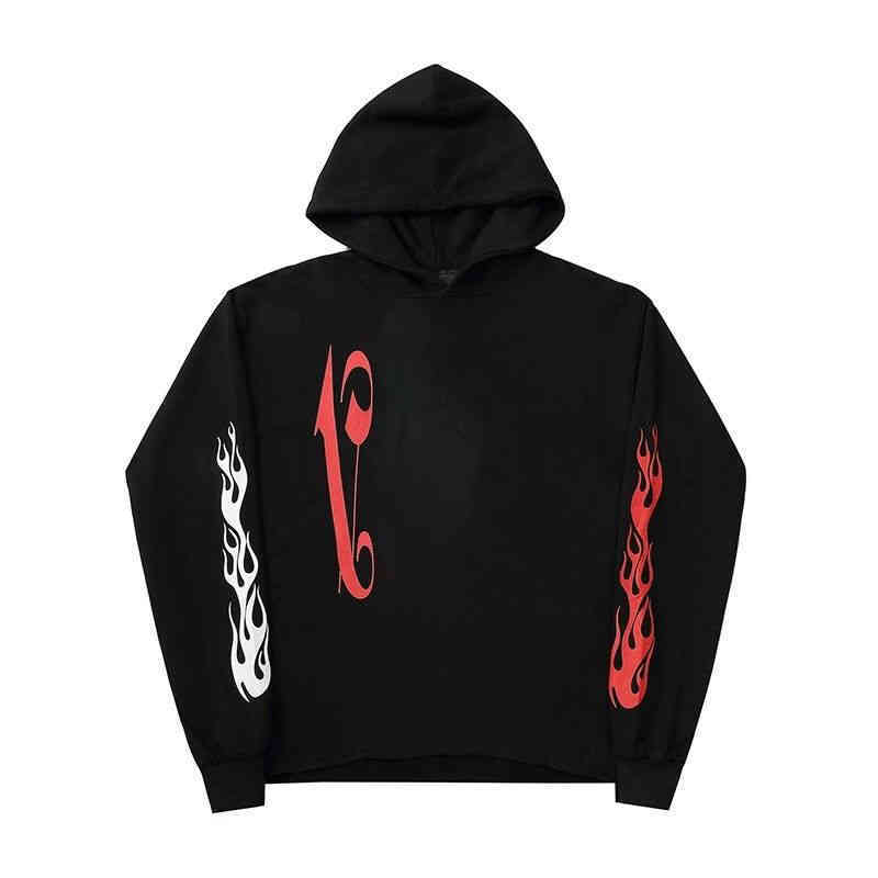 

Designer Palm Fashion Europe And America Brands Mens Woman Lovers Cotton Large Loose Trendy Round Neck Knit V Lone Co Brand Kirin Arm Flame Winter Hoodies