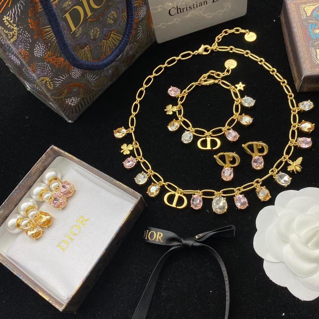 

DIOR 20222 New Necklace Hard Body Open Bracelet Couple Birthday Gift Bangle