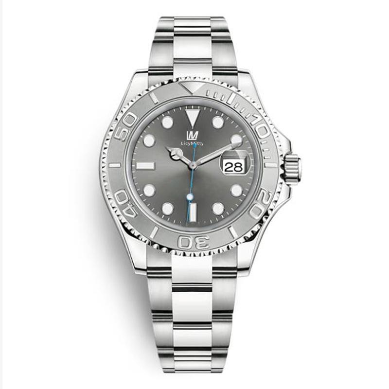 

Mens Watch Automatic Sapphire Crystal Automatic Mechanical Movement Waterproof Gray Dial Stainless Steel