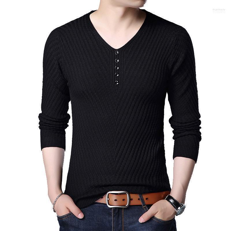 

Men's Sweaters Sweater Men Casual V-Neck Pullovers Autumn Slim Fit Long Sleeve Shirt Mens Knitted Cashmere Pull Homme Legible 96871 Mari22, Red