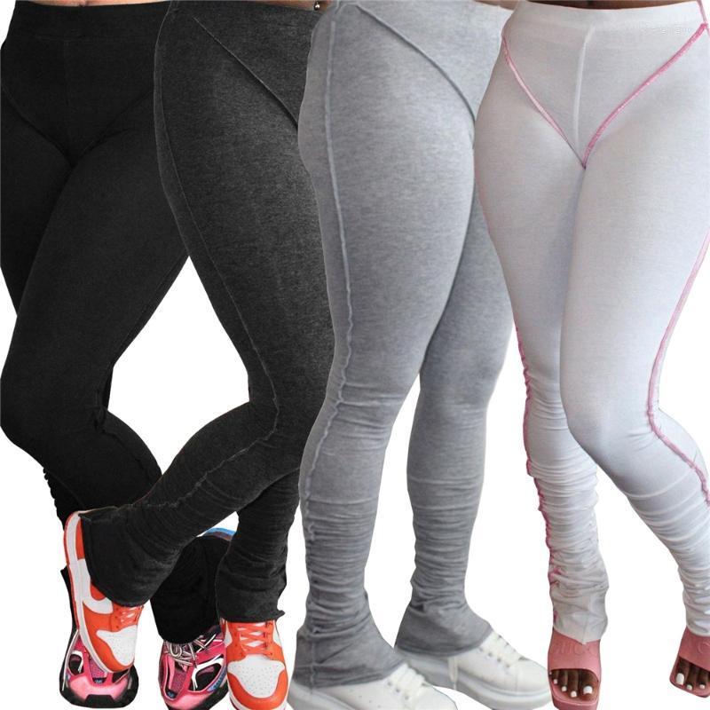 

Women' Tracksuits Ready To Ship Stacked Joggers Sweat Pants Women Winter Fall Clothes Flare Cargo Track Yoga Sweatpants Leggings, Black