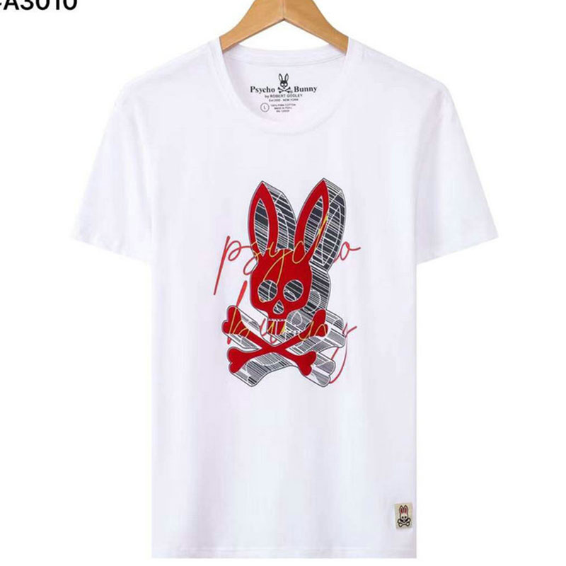 

Mens Fashion T Shirts Casual Polo Shirts Premium Summer Breathable High Quality Short Sleeves Rabbit Animal Print Crew Neck Brand Clothing Hip Hop Street Tops M-3XL, 23
