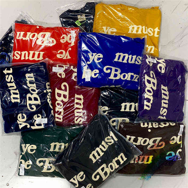 

Heavy Fabric Ye Must Be Born Again Hoodie Men Women Top Version CPFM Hoodie Sweatshirts Oversize Ye Pullovers T220802, 13