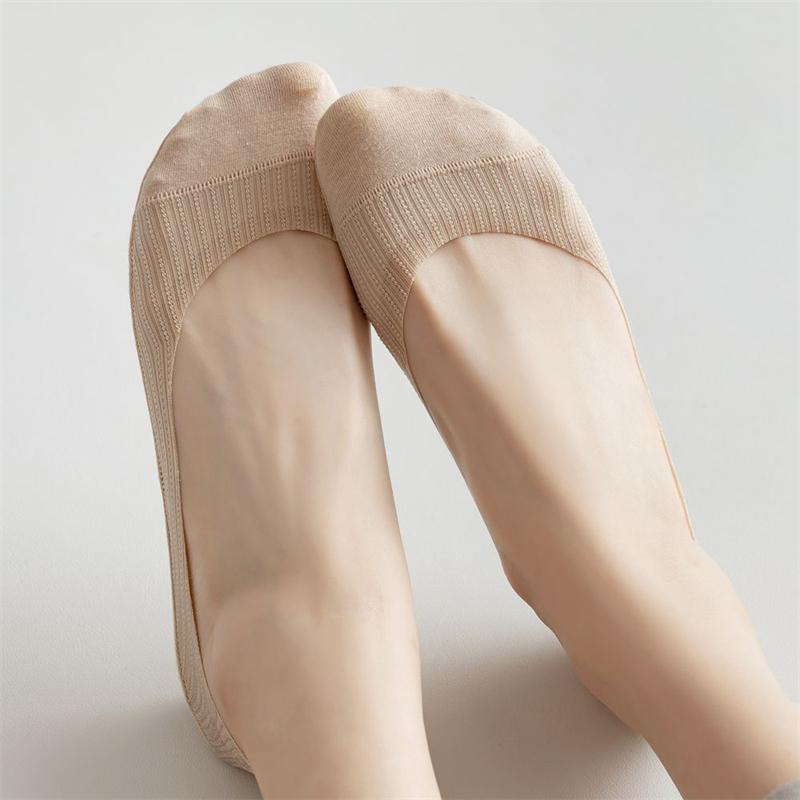 

Socks & Hosiery Sock Slippers For Women 2022 Summer Cotton Breathable Non-slip Fashion No Show Invisible High Quality InvisibleSocks, Black