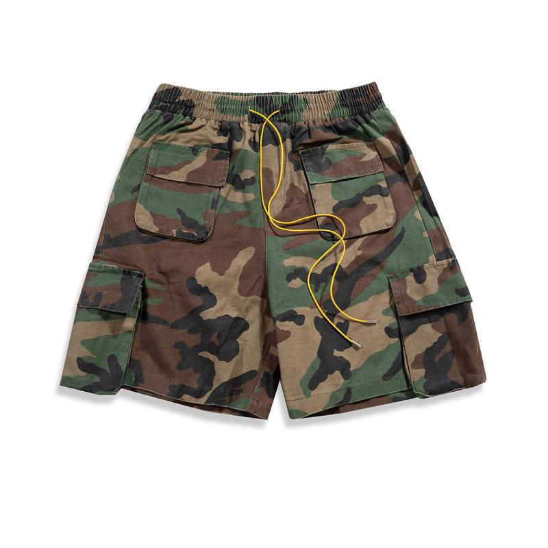 

Men' Shorts Women Vintage BF Style Fashion Multi-pockets Camouflage Cargo Streetwear All Match Casual Mens Cadet Camo ShortsMen
