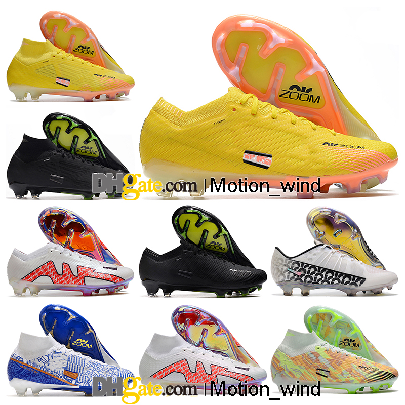 

GIFT BAG Mens High Ankle Football Boots Mercurial Vapores XV Elite FG Firm Ground Cleats Mercurial Superfly IX 15 Neymar ACC Soccer Shoes Tops Outdoor Botas De Futbol, Color 10