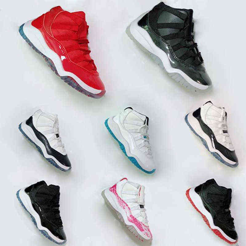 

OVO Bred XI 11S Kids Basketball Shoes Gym Red Infant & Children toddler Gamma Blue Concord 11 trainers boy girl tn sneakers Space Jam Child Kids