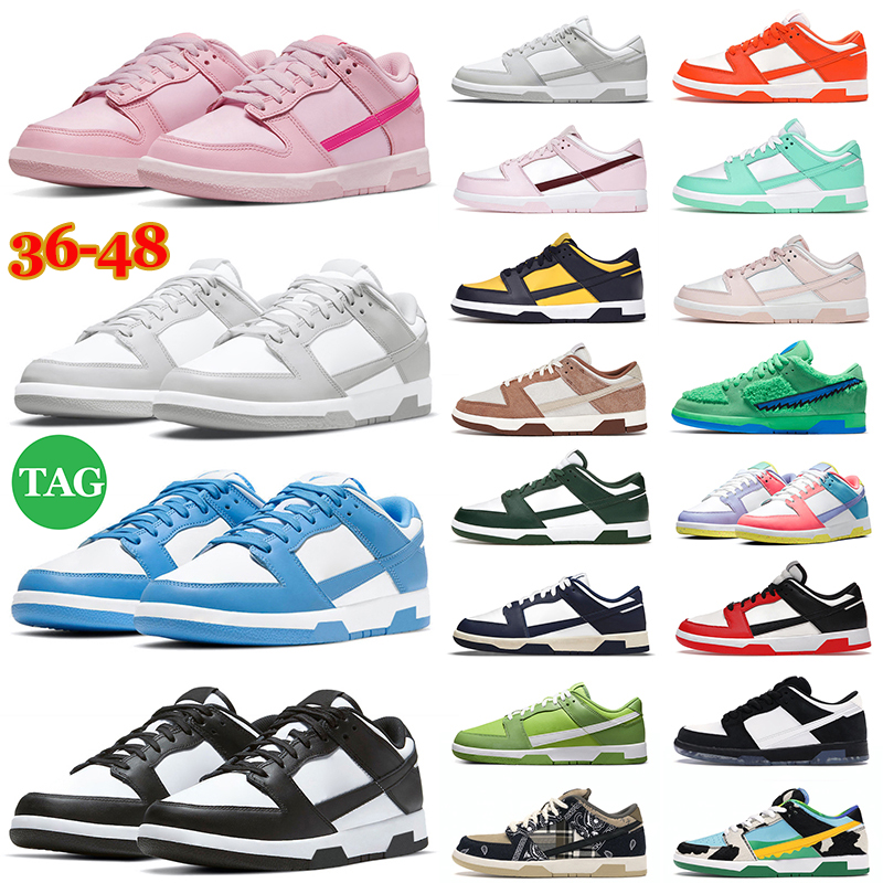 

Panda Triple Pink Designer Casual Shoes Men Women dunked Sneakers GAI White Black Paisley University Blue Grey Fog Syracuse Outdoor Sports Mens Trainers, Brazil