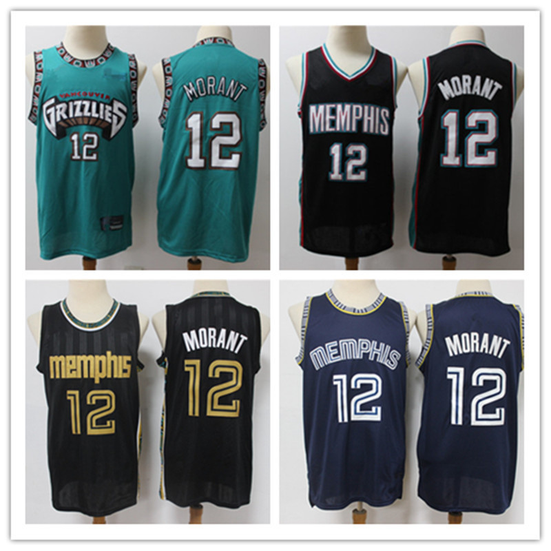 

Mens Jersey Memphis''Grizzlies''Throwback Mike 10 Bibby Ja 12 Morant Basketball Shorts Jerseys green Blue, Color