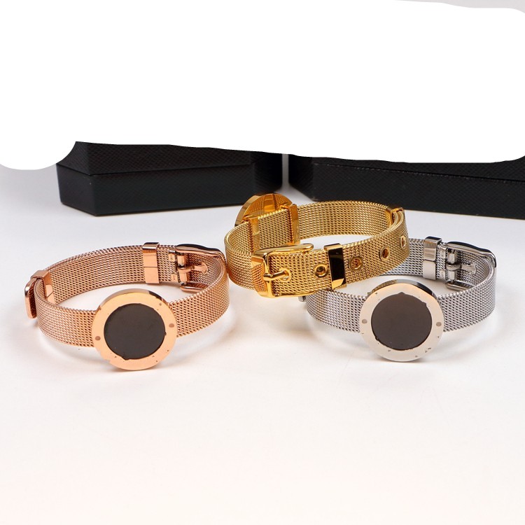 

Never fade design mix High quality Factory letter belt chain bangle Hip hop boys men women girl deluxe 316L stainless steel silver gold rose jews bracelets & bangles
