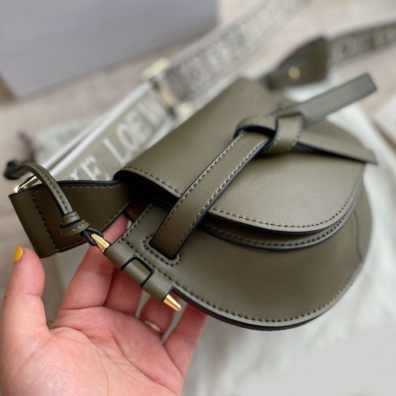 2022 Designer Bags Gate Saddle Shoulder Bags Man Woman Classic Cross Body Top Quality Ladies Handbag Loe Luxury with Box