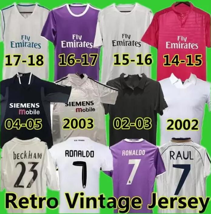 

Beckham Real madrids Retro Soccer Jerseys ZIDANE RAUL REDONDO GUTI Ramos McManaman 1996 97 98 2002 03 04 05 06 12 13 14 15 16 17 18 CARLOS SEEDORF BENZEMA FIGO KAKA, 2016-17 home
