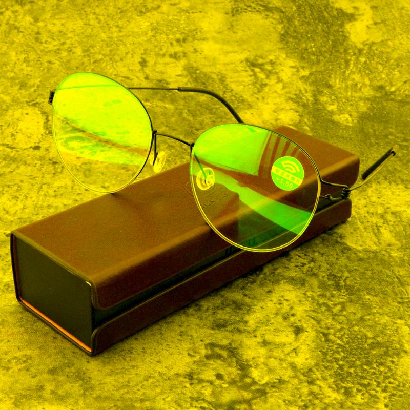 

Sunglasses Screwless Titanium Alloy Retro Simplicity Handcrafted Spectacles 12-layer Coated Lens Round Reading Glasses 0.75 To 4Sunglasses