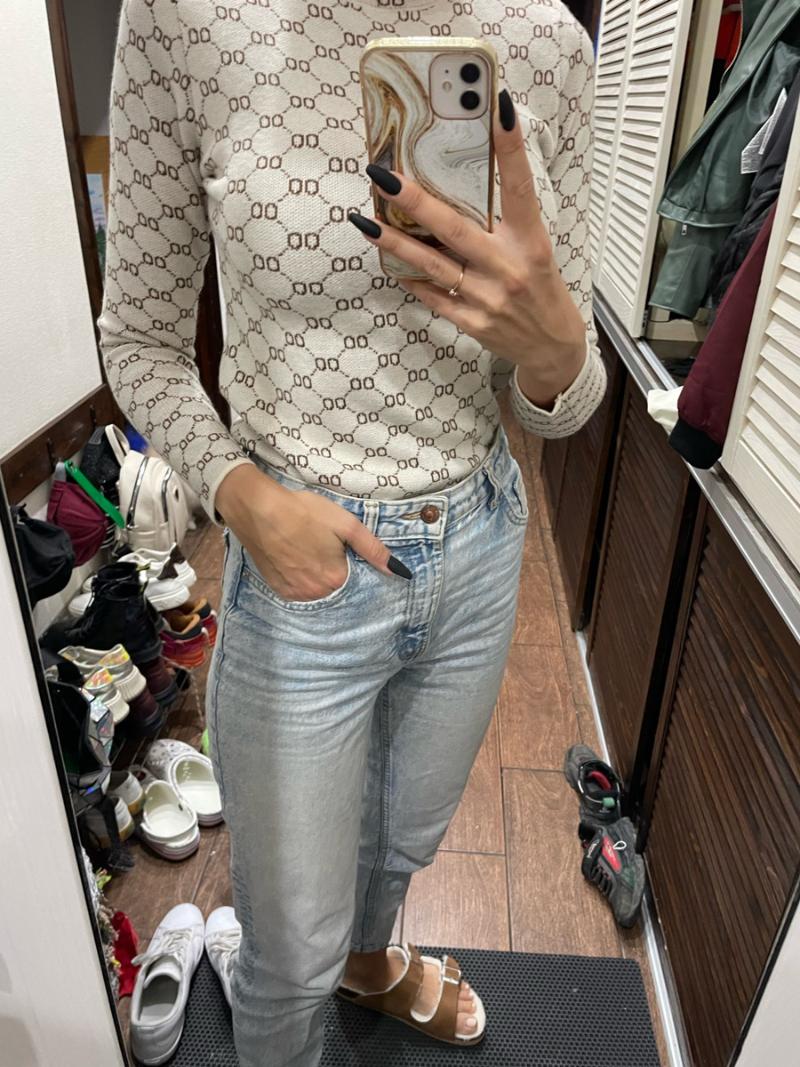 

Women' Sweaters Spring Winte Women Slim Fit Turtleneck Luxury Designer Pull Sweater Letter Printed Knitted Pullovers Y2k Fashion Jumper Top, Beige
