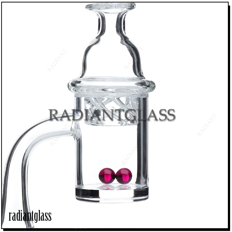 

2022 New 25mm Quartz Banger Nail Accessories with Spinning Carb Cap and ruby Terp Pearl Female Male 10mm 14mm 18mm for Dab Rig Hookahs Bong