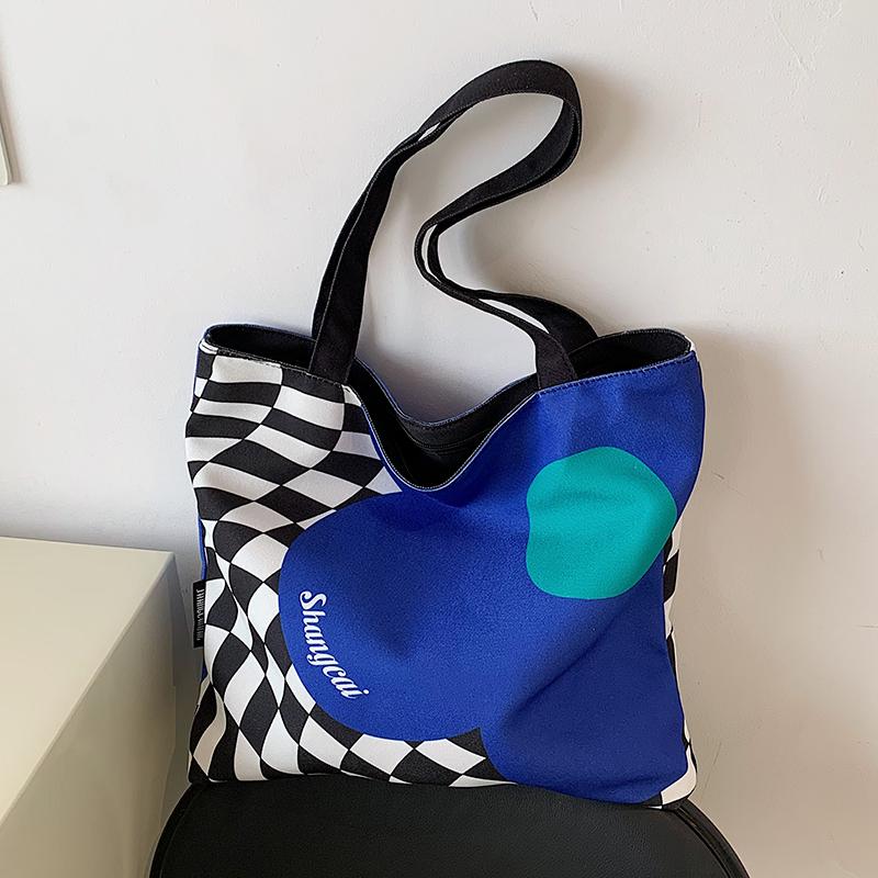 

Evening Bags VeryMe Casual Canvas Large Capacity Tote Handbags Fashion Shopper Shopping Women's Travel Shoulder Pack Bolsa FemininaEveni, Black