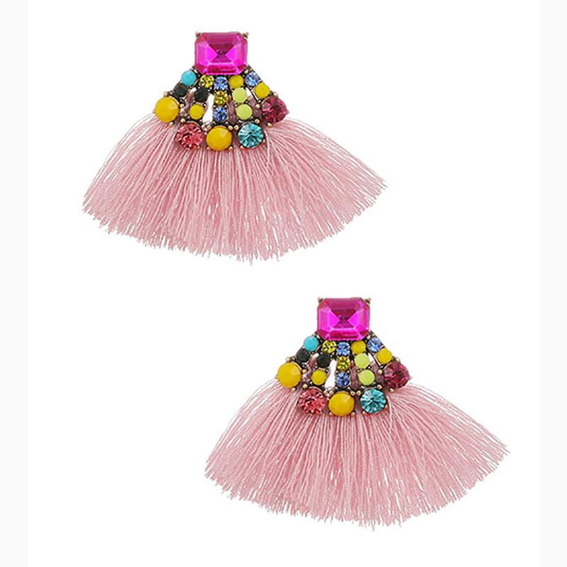 

Dangle & Chandelier ZHINI DIY Design Enthic Handmade Earring Boho Classic Tassel Earrings For Women Charm Rhinestone Drop Jewelry 2022