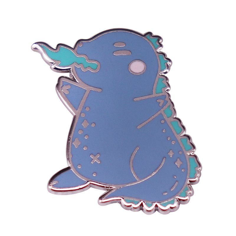 

Kawaii Godzillas Dragon Dinosaur Gojiras Enamel Brooch Pins Badge Lapel Pins Brooches Metal Fashion Jewelry Accessories Gifts, As picture