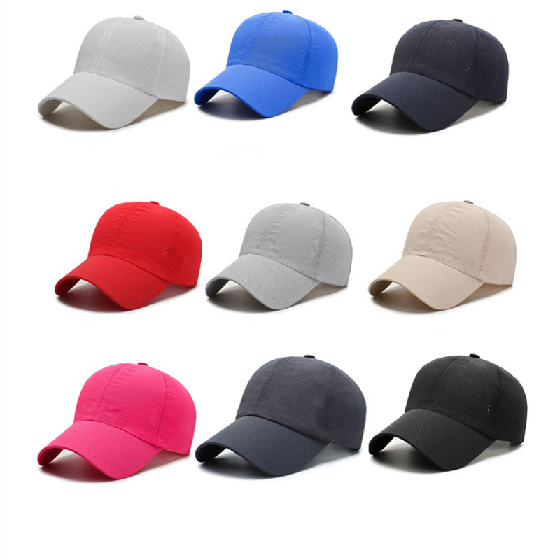 

LU-003 Adjustable Snapbacks Unisex Hat Ponytail Baseball Hat Softball Hats Back Hole Pony Tail Glitter Mesh Women MenSunshine Cap Breathable, Red