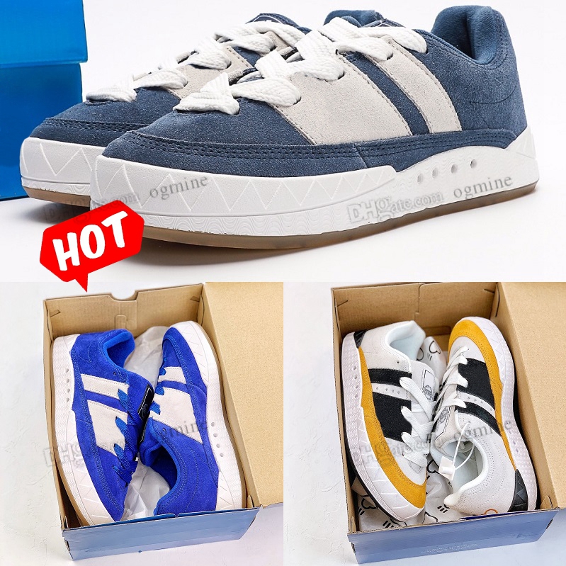 

2022 designer mens womens shoe Suede leather thick soles wide laces were born in 1996s adimatic returned Multiple Classic men woman Low Shark bread Skate shoes 36-45, Hello