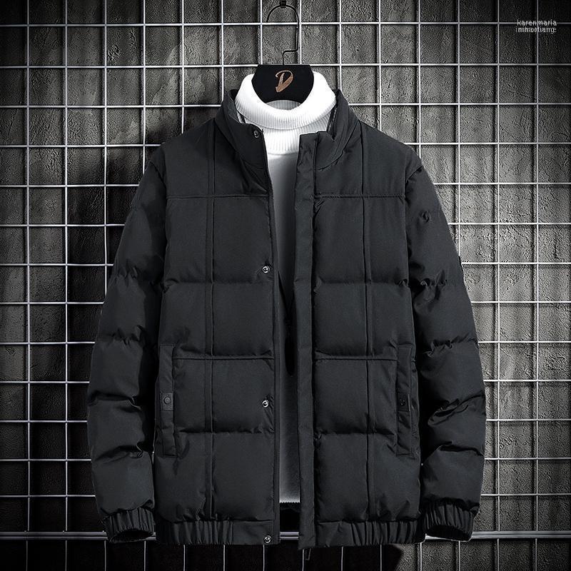 

Men's Down & Parkas Winter Plus Size Casual Thick Slim-fit Cotton Liner Warm Jacket1 Kare22, Black