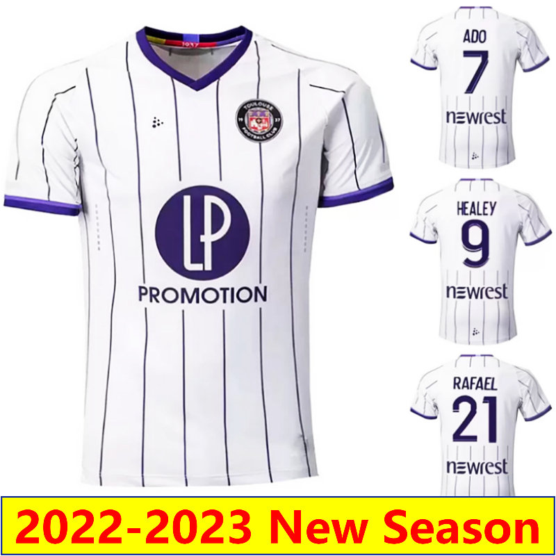 

22 23 Toulouse soccer jersey HEALEY DEJAEGERE ADO BEGRAOUI maillots de foot 2022 2023 home RAFAEL DIARRA SPIERINGS SANNA DIAKITE football shirts men kids set mykit, Fans 20-21 away