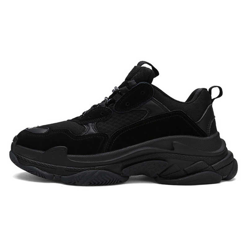

2022 men's female designer casual shoes platform thick soled sports shoes black and white gray red pink blue fashion men's sports shoes jogging and walking, #1 36-45