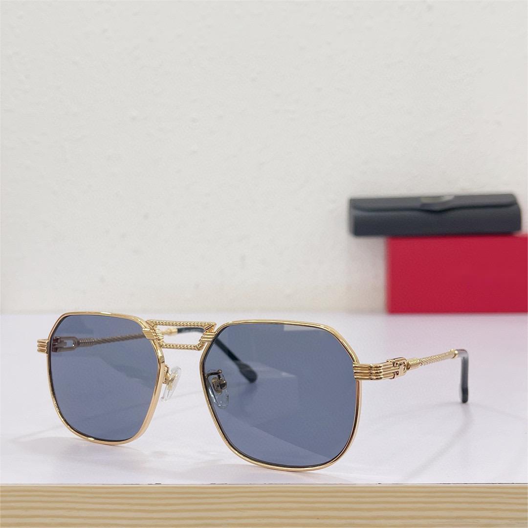 

Sunglasses For Women Men Summer 0368 Style Anti-Ultraviolet Retro Plate Square Half Frame Fashion Eyeglasses Random Box 0368S