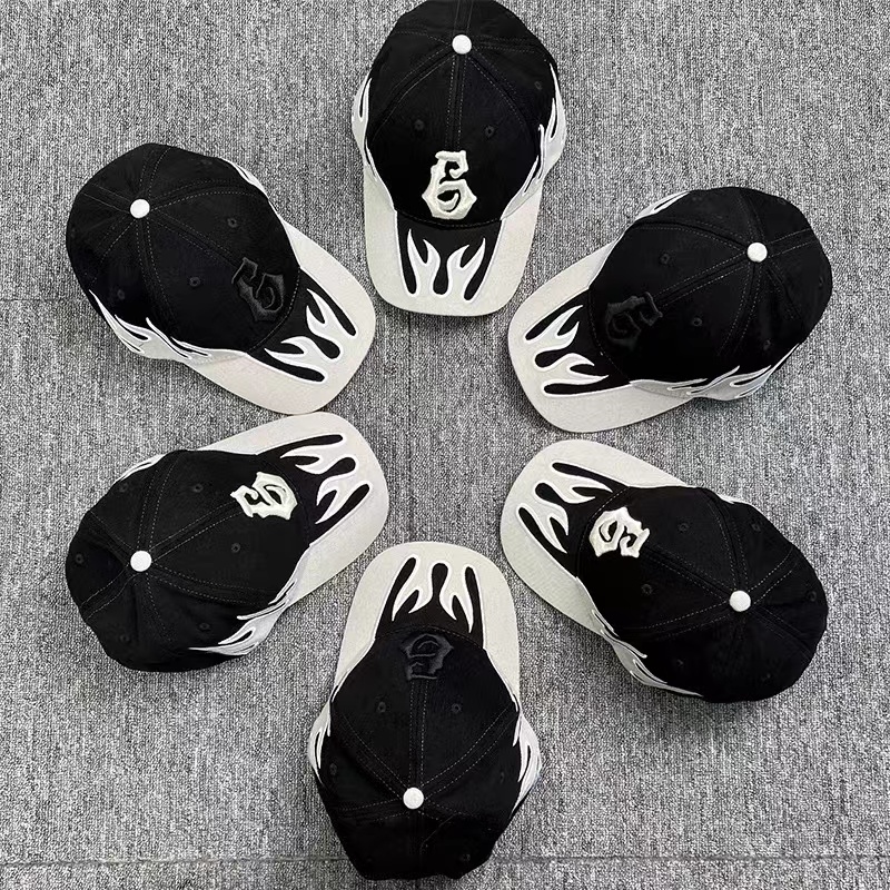 22ss haute qualité hip hop légendaire 6 flamme Kanye casquette de baseball mode de rue hommes et femmes crème solaire bord de mer