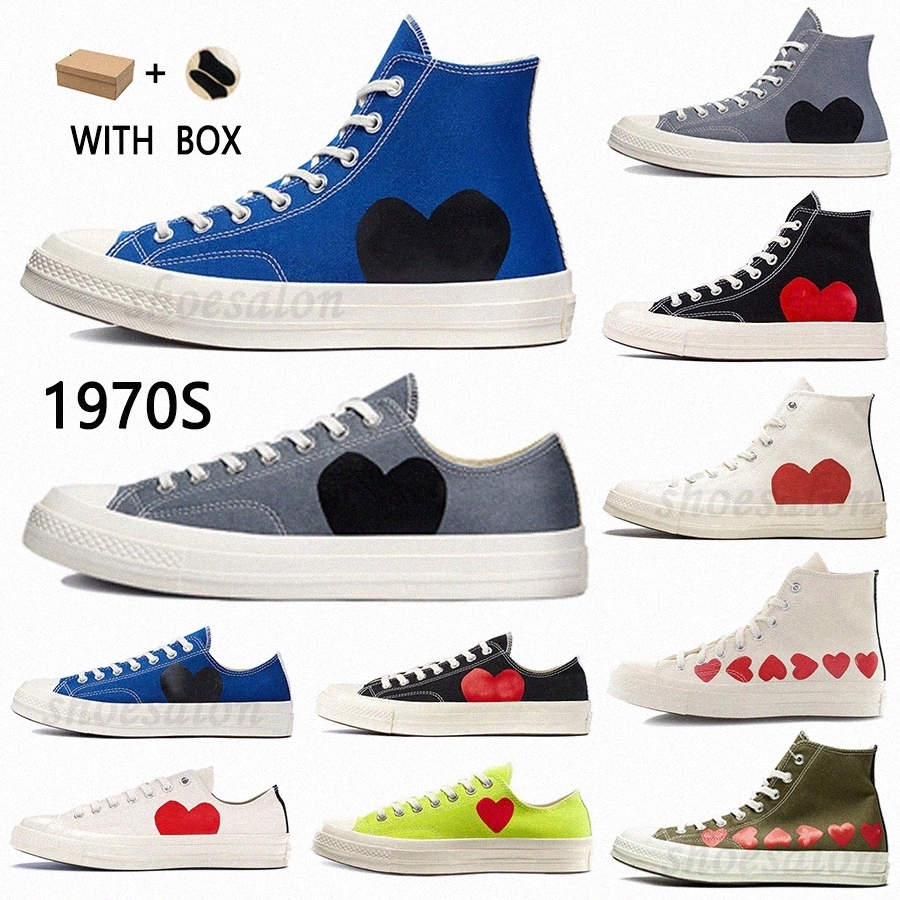 2022 Classic 1970s Play star Big Eyes casual Shoes platform Hi zoom Reconstructed Slam Jam chuck Triple Black White High Low Mens Women Sport Sne