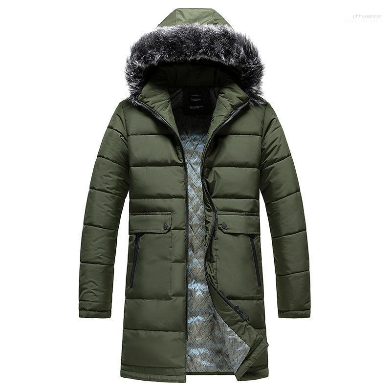 

Men's Down & Parkas Mens Cotton Padded Jacket Men 2022 Winter Hooded Warm Soft Shell Casual Windbreaker Slim Fit Long For Phin22, Black jacket men