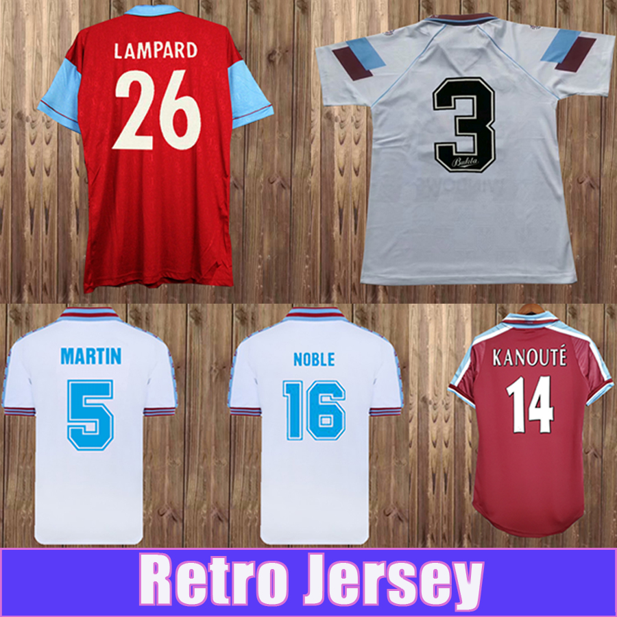 

1991 1992 BREACKER DICKS MARTIN Mens Retro Soccer Jerseys RIEPER ROWLAND WHITBREAD LAMPARD MARTIN NOBLE KANOUTE Home Away 100TH Football Shirt, Fg8020 100 th commemorative edition