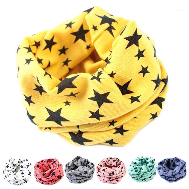 

Hair Accessories Lovely Stars Baby Kids Scarf Cotton Winter Warm Toddler Bib Infant Cute Boy Girls 0-3 Years, Black stars scarf