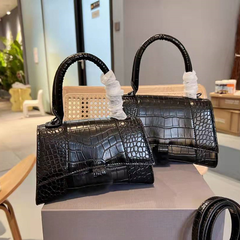 

Top Women Alligator HOURGLASS Bag Luxury Crocodile Handbags Cross Body Fashion Phone Mini Totes Shell Shoulder Bag 2022, Contact seller for more pics