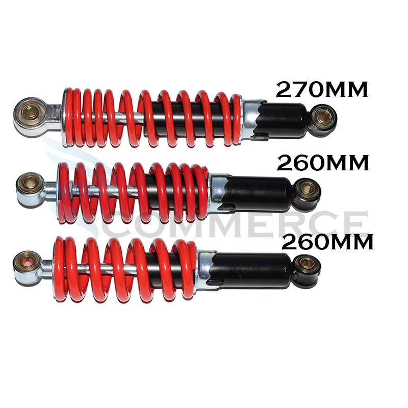 

Parts 260mm 270MM Front And Rear Absorbers For Motorcycle 50cc -125cc Dirt Pit Bike ATV Go Kart Suspension Spring Shocker