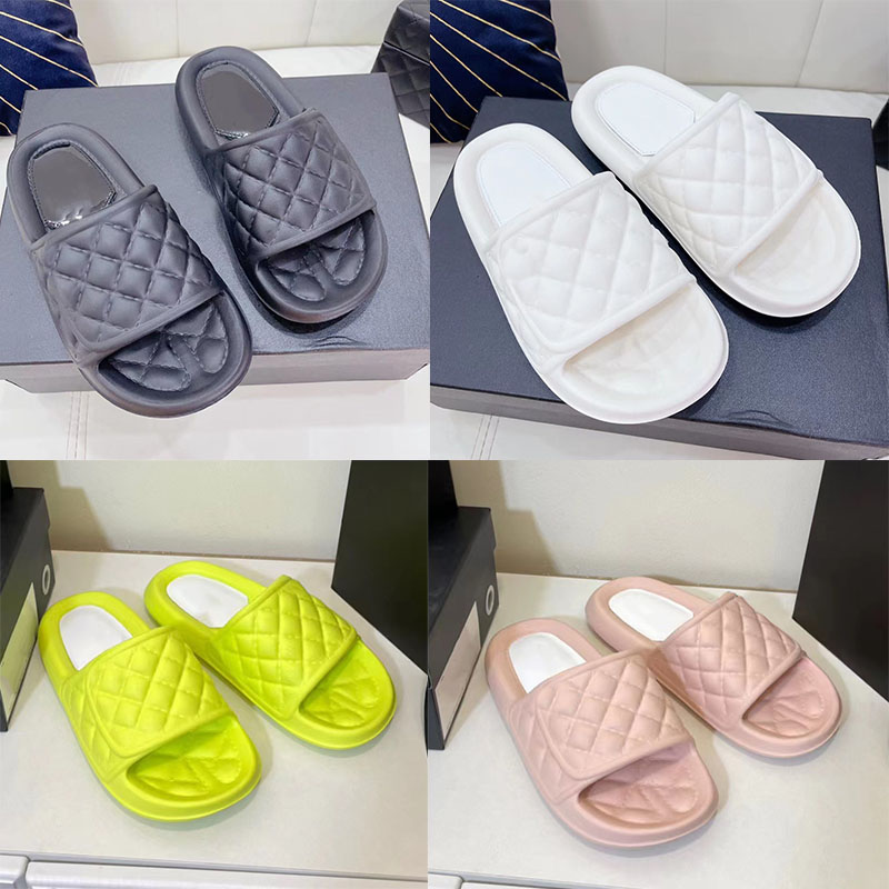 

Men Women Slippers Designer Air Bubble Sandals Soft Beach Flip Flops Non Slip Platform Slides Fashion Ladies Casual Shoes Large Size35-40-45, Color2