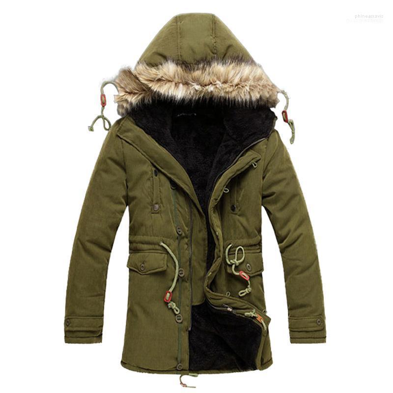 

Arrival Casual Long Hooded Men Parkas Cotton Soild Mens Warm Winter Jackets And Coats Outwear Comfortable Male Coat1 Phin22, Khaki parka