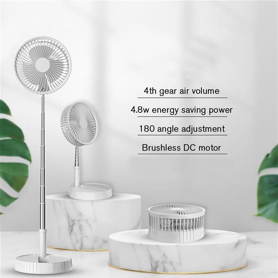 

Epacket USB electric fan rechargeable desktop floor dual-use folding telescopic fan dormitory multi-functional mute high wind261k229g
