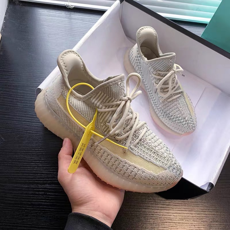 

With Box Top Quality Running Shoes White Speckled Aqua Tones Mexico City Metallic Men Women Outdoor Trainers Sports Sneakers Yezzies With Half Size 36-48, 22-5190-yecheil