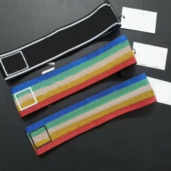 

10color Brand Desinger Letters Print Headband Scarf Elastic Running Sports HairBands Headwraps Men Women Good Quality Hair
