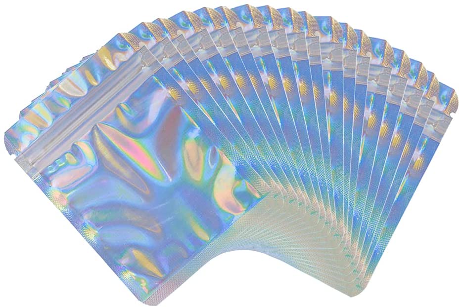 

Hologram Laser Resealable Edibles Packaging For Candy Bags Pouches Ziplock Gummies Edible Package Smell Proof Zipper Stand Up Pouch Retail Mylar Bag