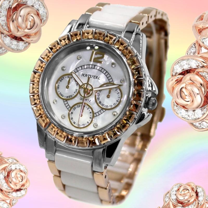 

Wristwatches Ceramic Crystal Water Resistant Bracelet Watch Woman Ladies Watches Montre Femme Horloge DamesWristwatches, As pic