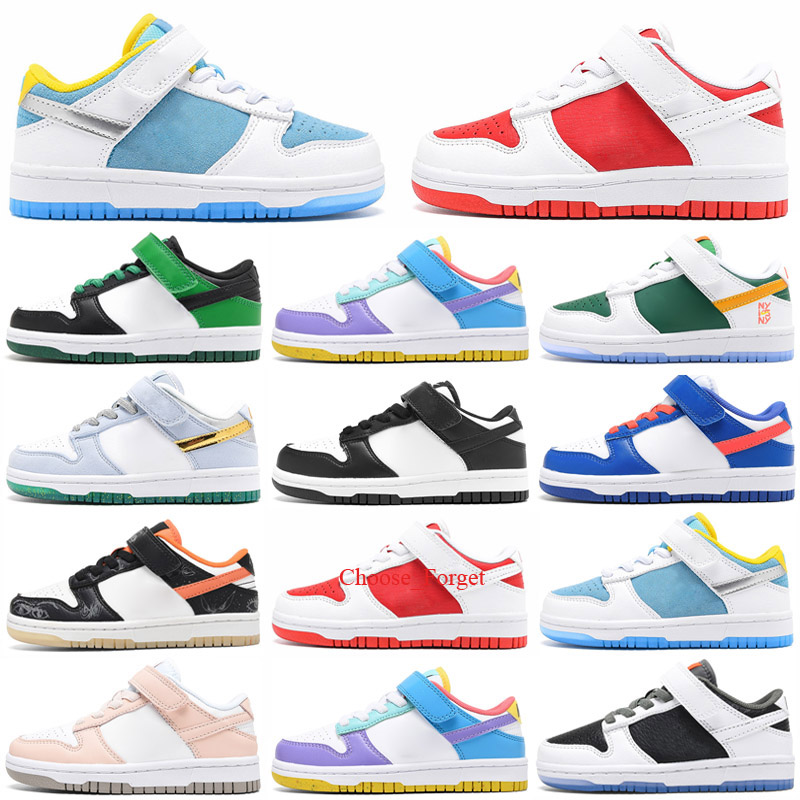 

Toddlers Kid Skateboarding Shoes Dunkiys Low Little Children Pink Foam Chocolate Milk Undefeated SP Canteen CNY Firecracker 22-35, Standard size