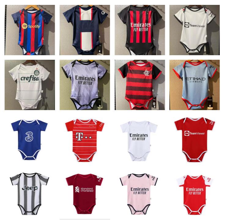 

22 23 Baby kit soccer jersey 2022 2023 kids suit 6 to 18 months boys child sets home away football shirt Uniform top quality
