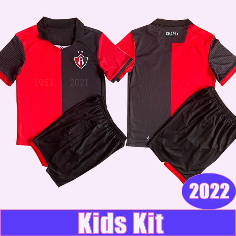 

2022 Atlas L.REYES J. ANGULO Kids Kit Soccer Jerseys G.AGUIRRE J.TORRES Aldo Rocha Special Edition Football Shirt Short Uniforms Child Suit, Tz9266 2022 special edition no socks