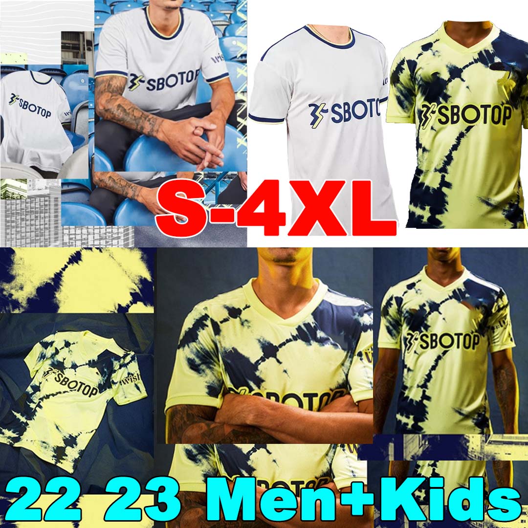 

22 23 BAMFORD Home Soccer Jersey T ROBERTS HARRISON HERNANDEZ COSTA LEEDS UNITEDES ALIOSKI CLARKE football shirt 2022 2023 fans player version men kids kit, 22 23 home men