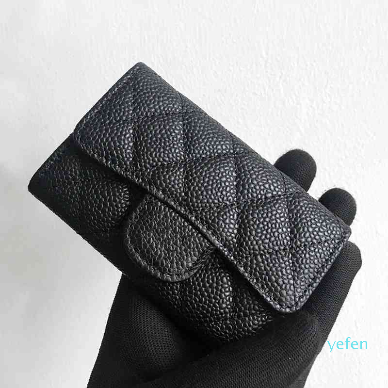 

2022 Luxury Classical Women Bag Brand Fashion Sheepskin Leather Business Card Holder Genuine Credit, Sheepskin gold